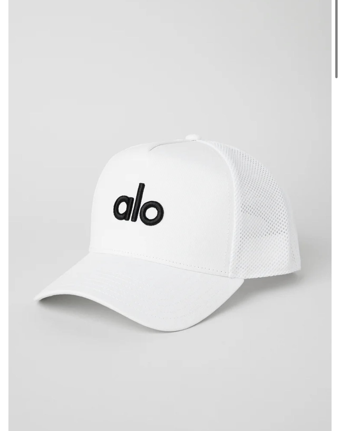 Gorra Trucker Alo Blanco Negro