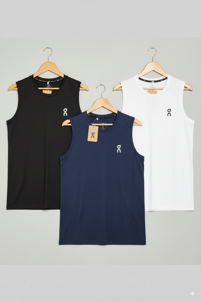 PACK X3 CAMISETAS SIN MANGA ON CLOUD